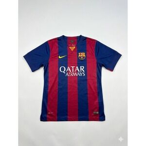 Nike Jersey Mens Multicolor Size L Neymar Jr #11 Barcelona 2014 Dri-Fit 1899 FCB